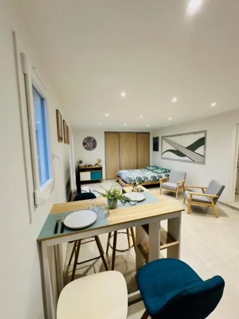 Апартаменты Joli Studio Dans Villa Nicoise Sur Les Collines Ницца Франция
